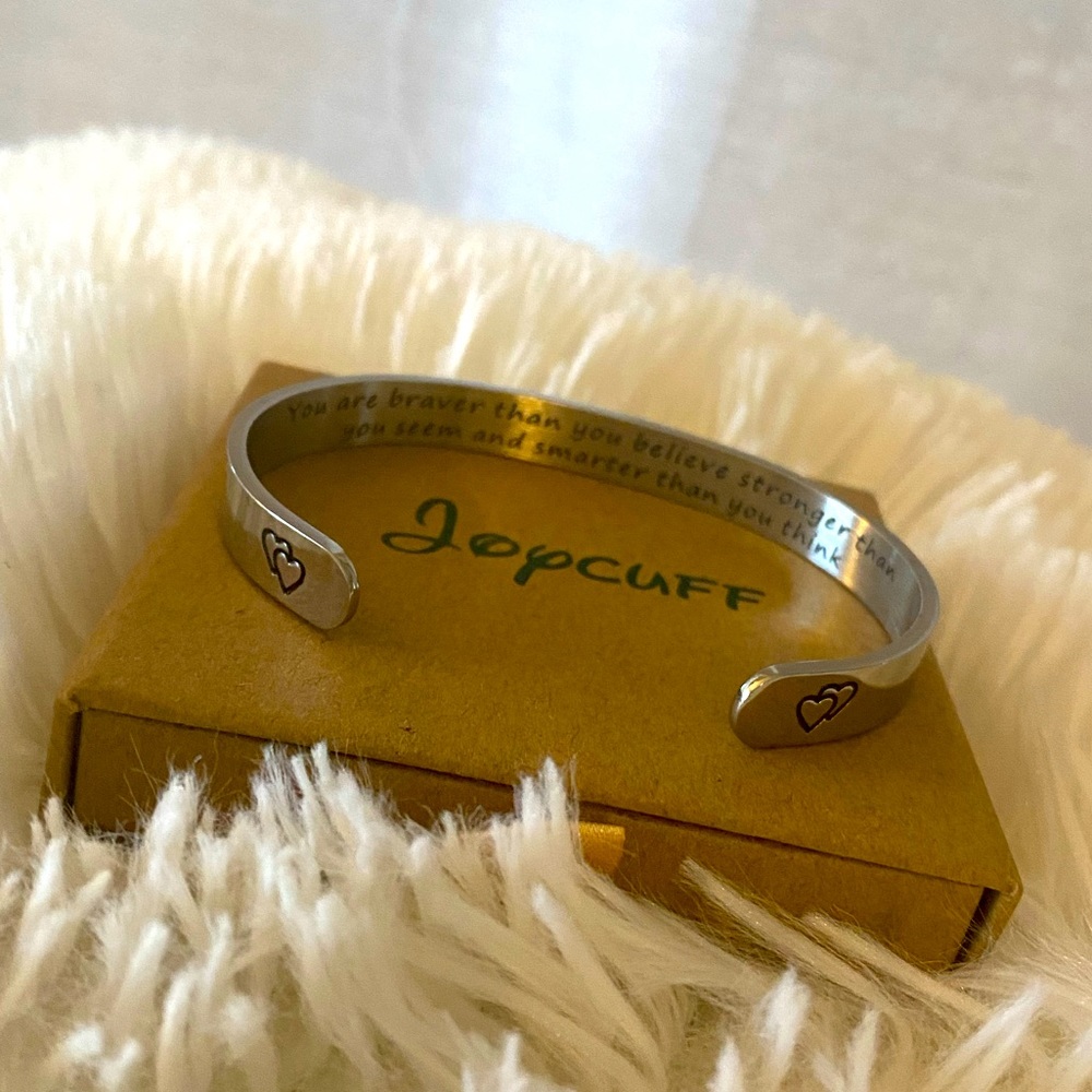Ladies silver cuff bracelet
